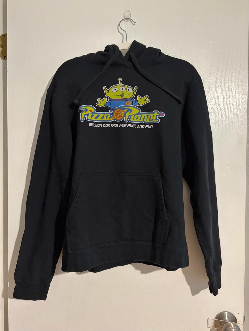 Disney Black Pizza Planet Alien Graphic Hoodie